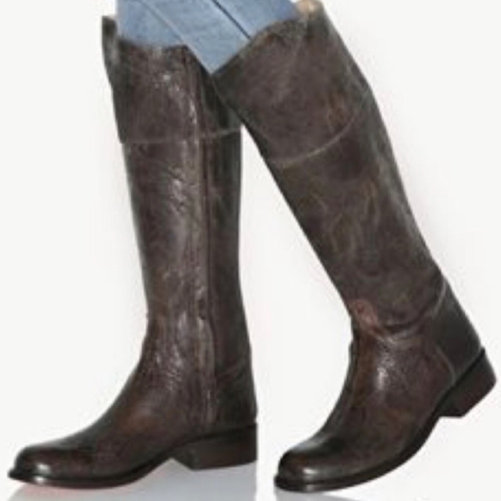 STEVEN By Steve Madden Sz 7.5 Leather Riding Style Boots REINS